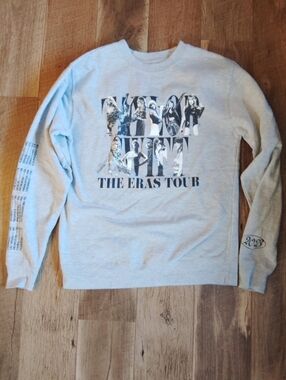 The Eras Tour Long-Sleeve Graphic Sweater - Light Gray